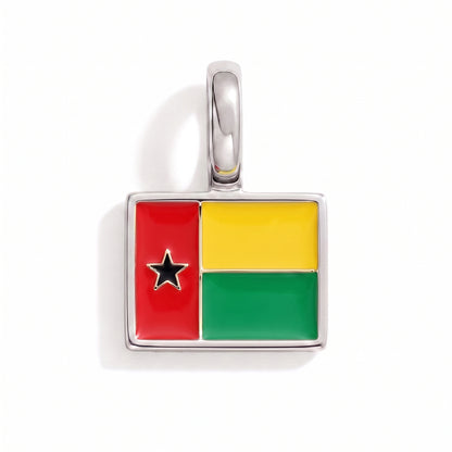 Charm - Flagge Eckig – Silber