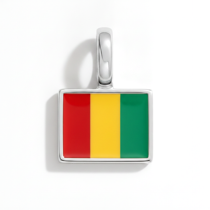 Charm - Flagge Eckig – Silber