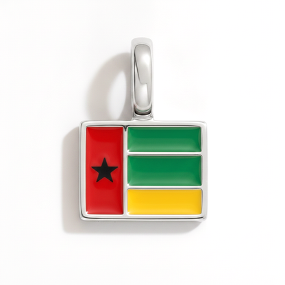 Charm - Flagge Eckig – Silber