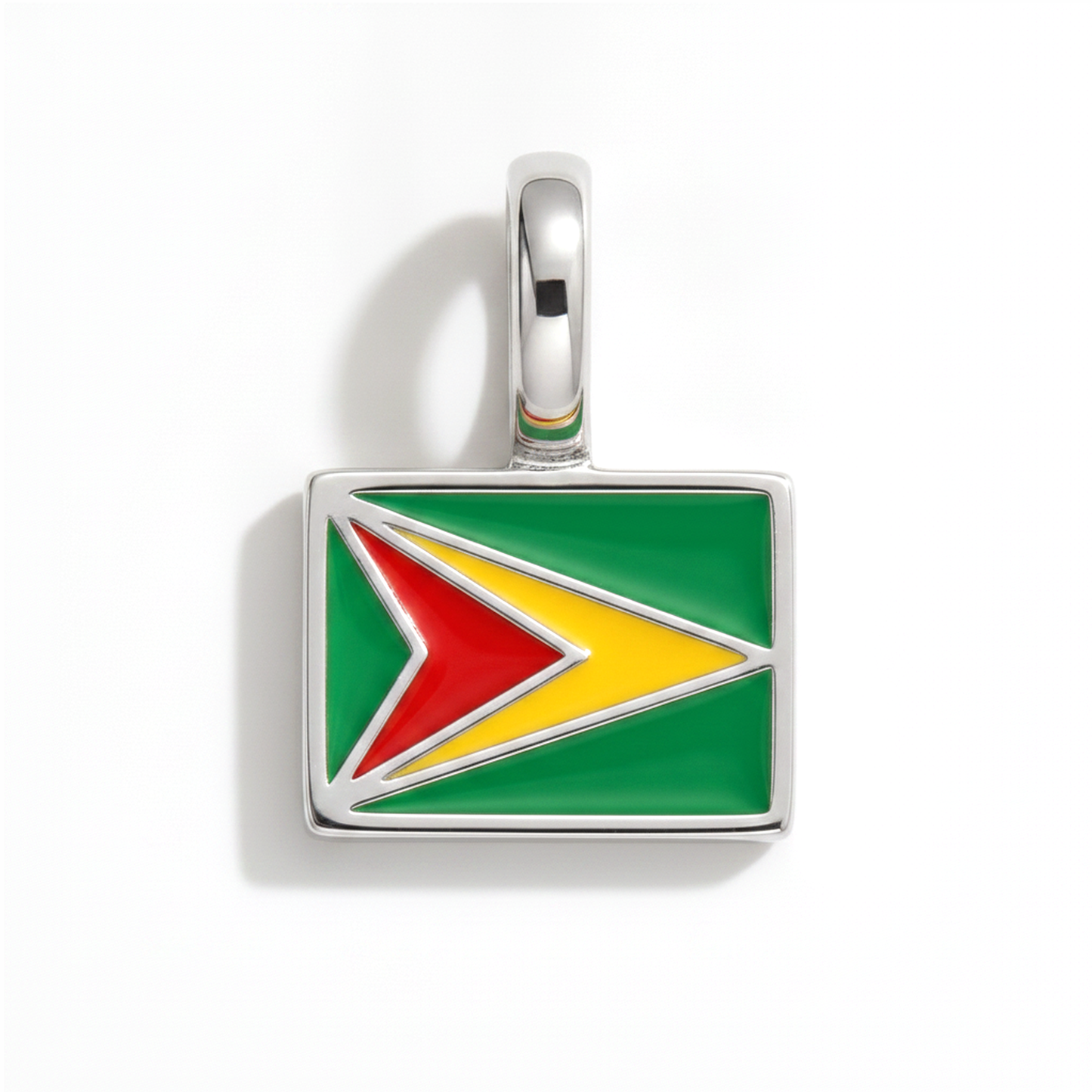 Charm - Flagge Eckig – Silber