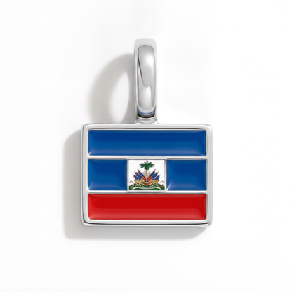 Charm - Flagge Eckig – Silber
