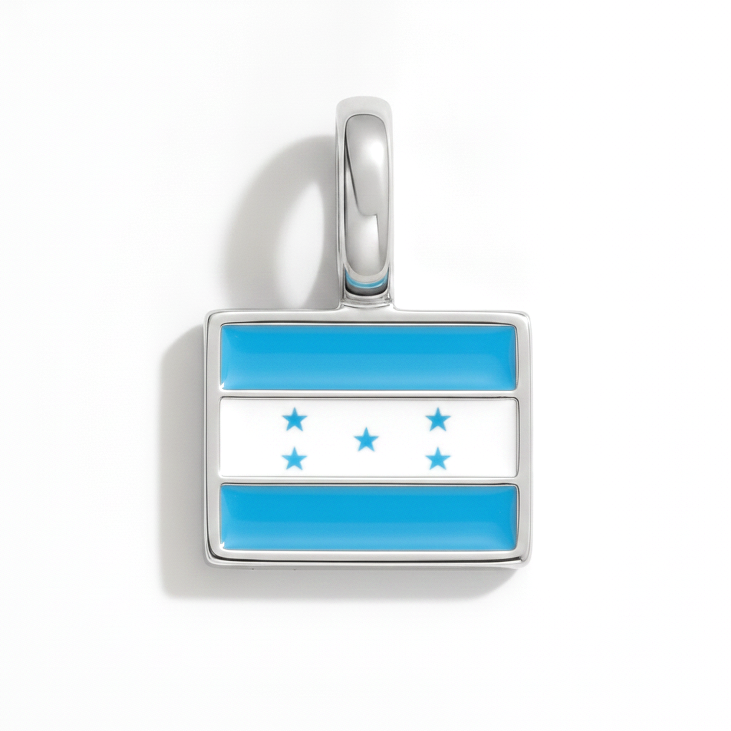 Charm - Flagge Eckig – Silber