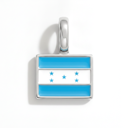 Charm - Flagge Eckig – Silber
