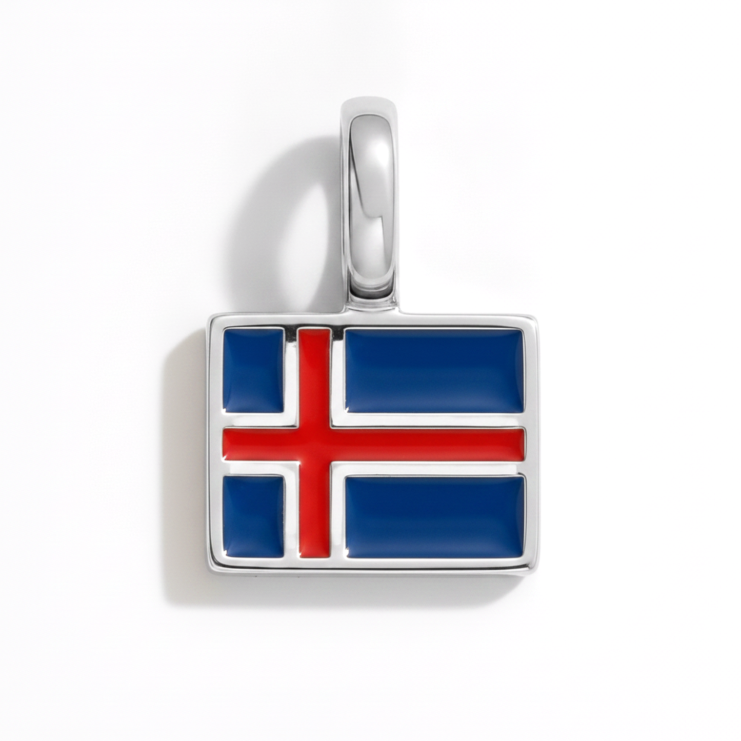 Charm - Flagge Eckig – Silber