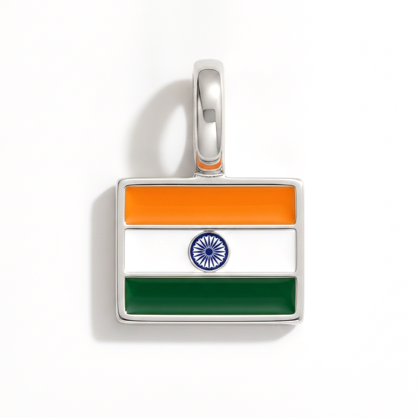 Charm - Flagge Eckig – Silber