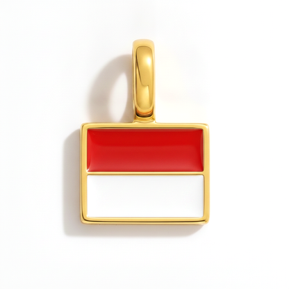 Charm - Flagge Eckig – Gold