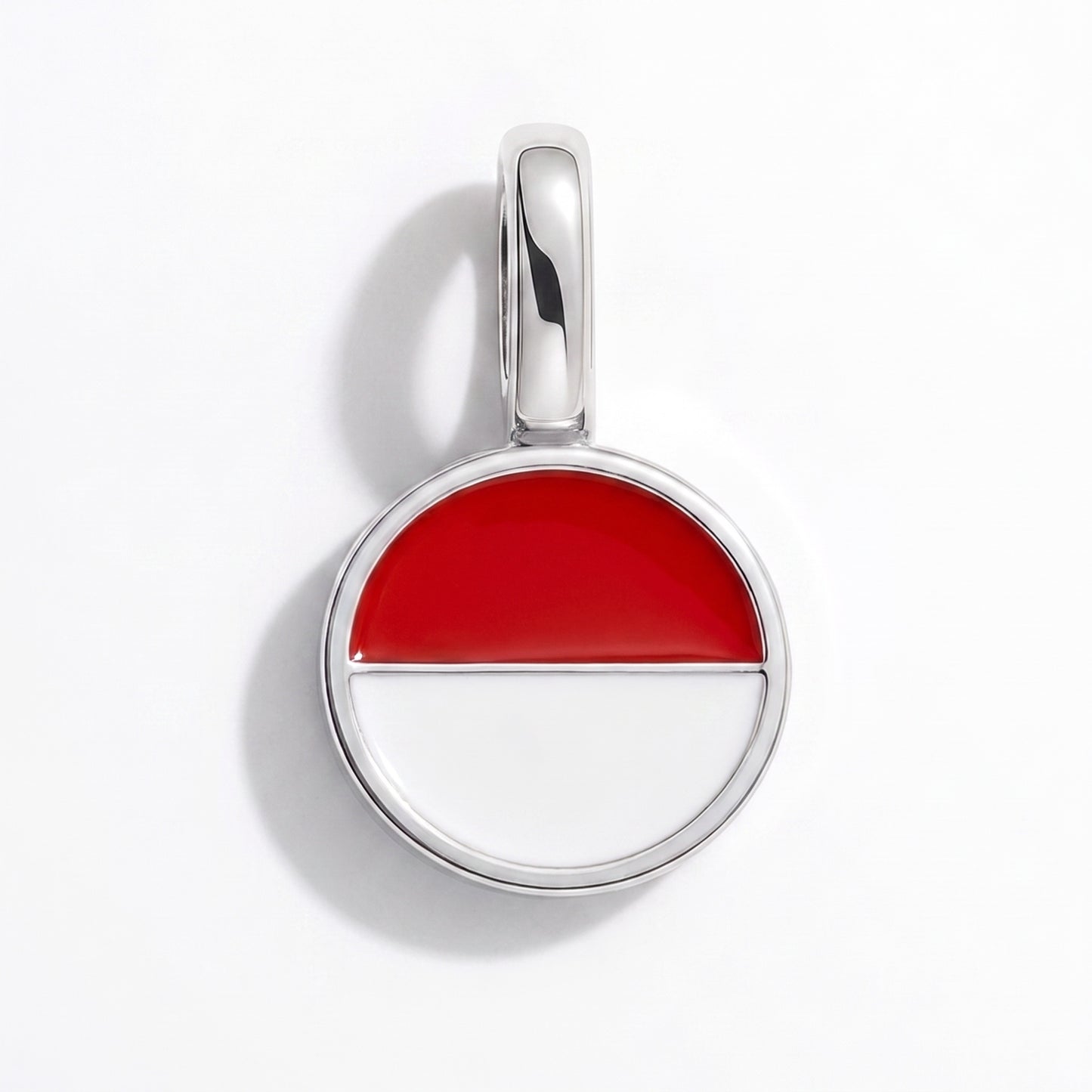 Indonesien Flagge – Charm Silber