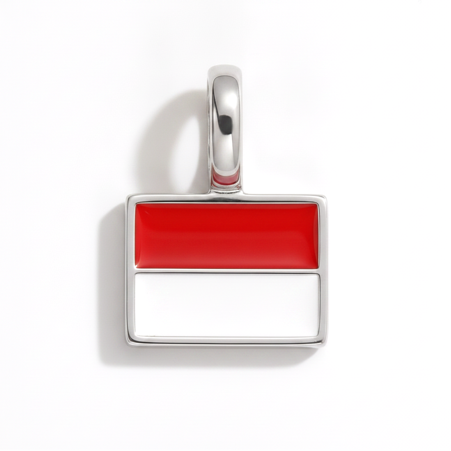 Charm - Flagge Eckig – Silber