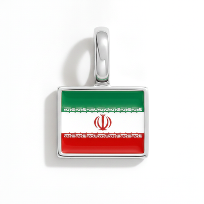 Charm - Flagge Eckig – Silber