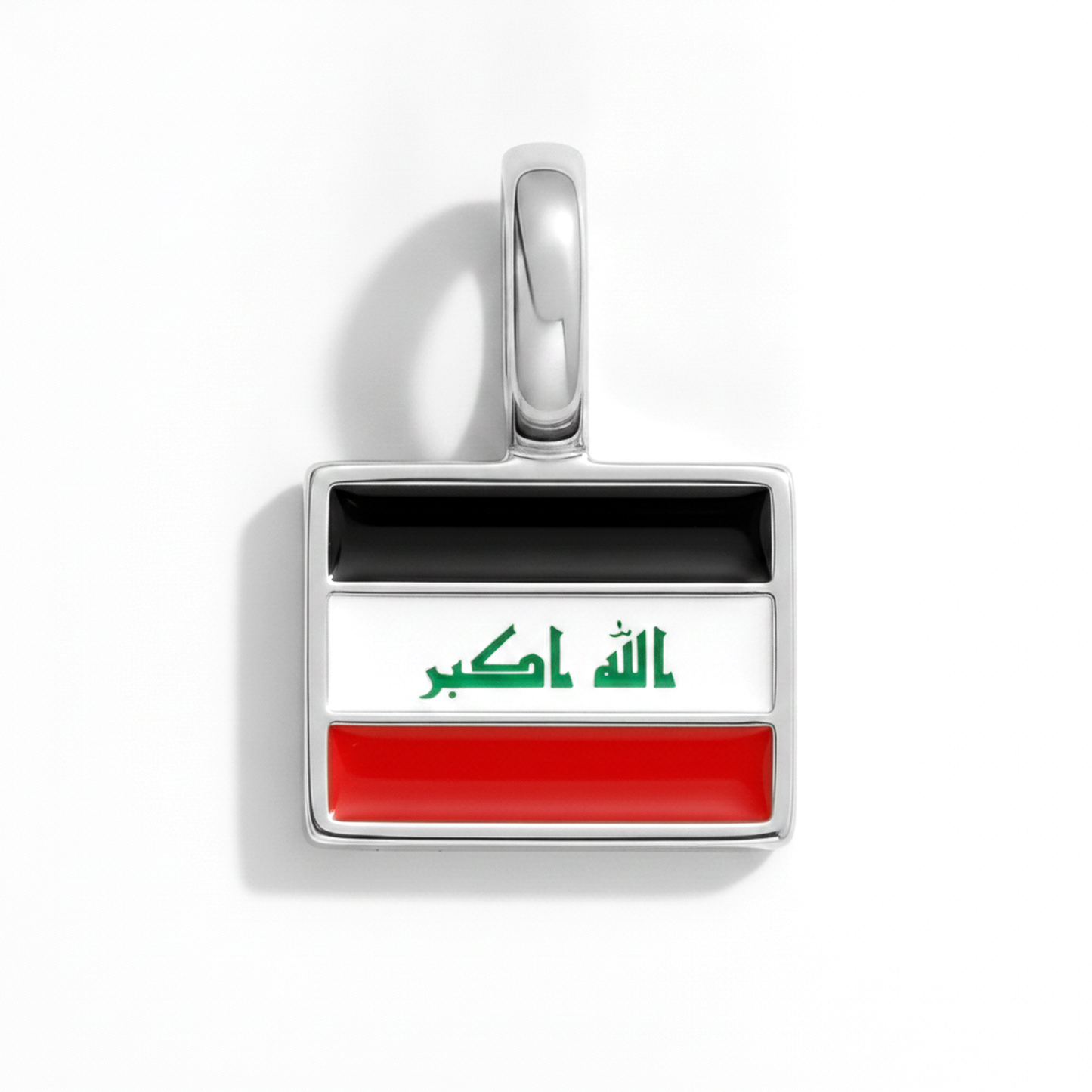 Charm - Flagge Eckig – Silber