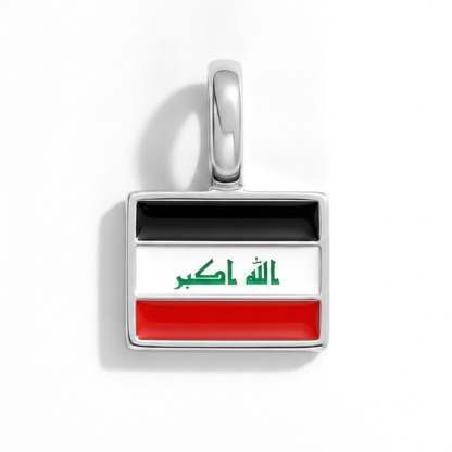 Charm - Flagge Eckig – Silber