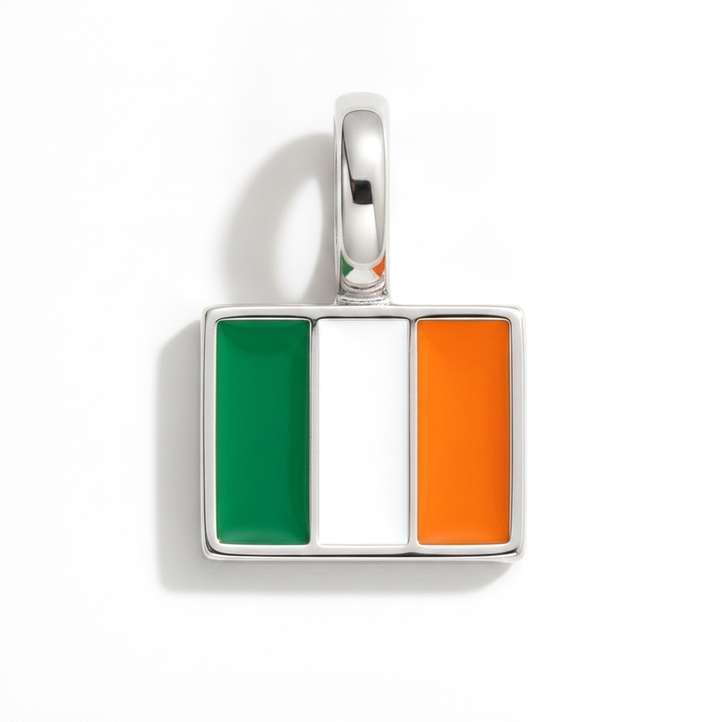 Charm - Flagge Eckig – Silber