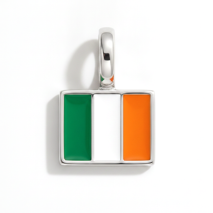 Charm - Flagge Eckig – Silber