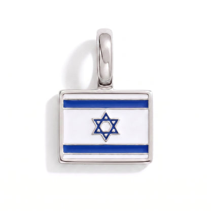 Charm - Flagge Eckig – Silber