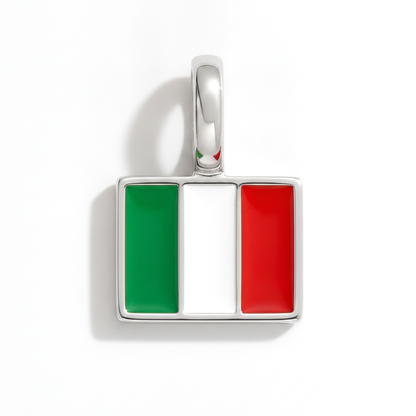 Charm - Flagge Eckig – Silber