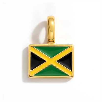 Charm - Flagge Eckig – Gold