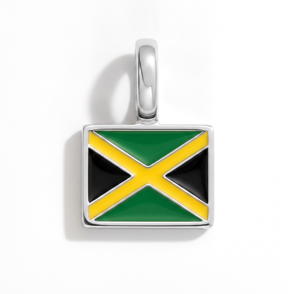 Charm - Flagge Eckig – Silber