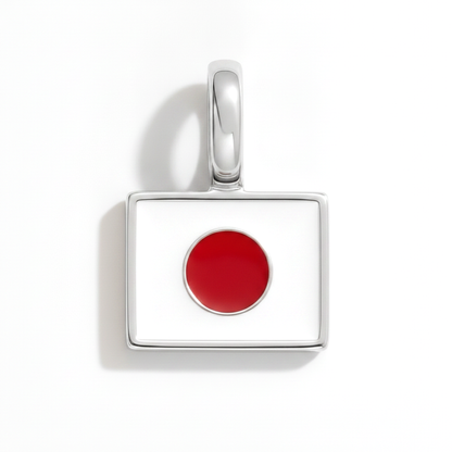 Charm - Flagge Eckig – Silber