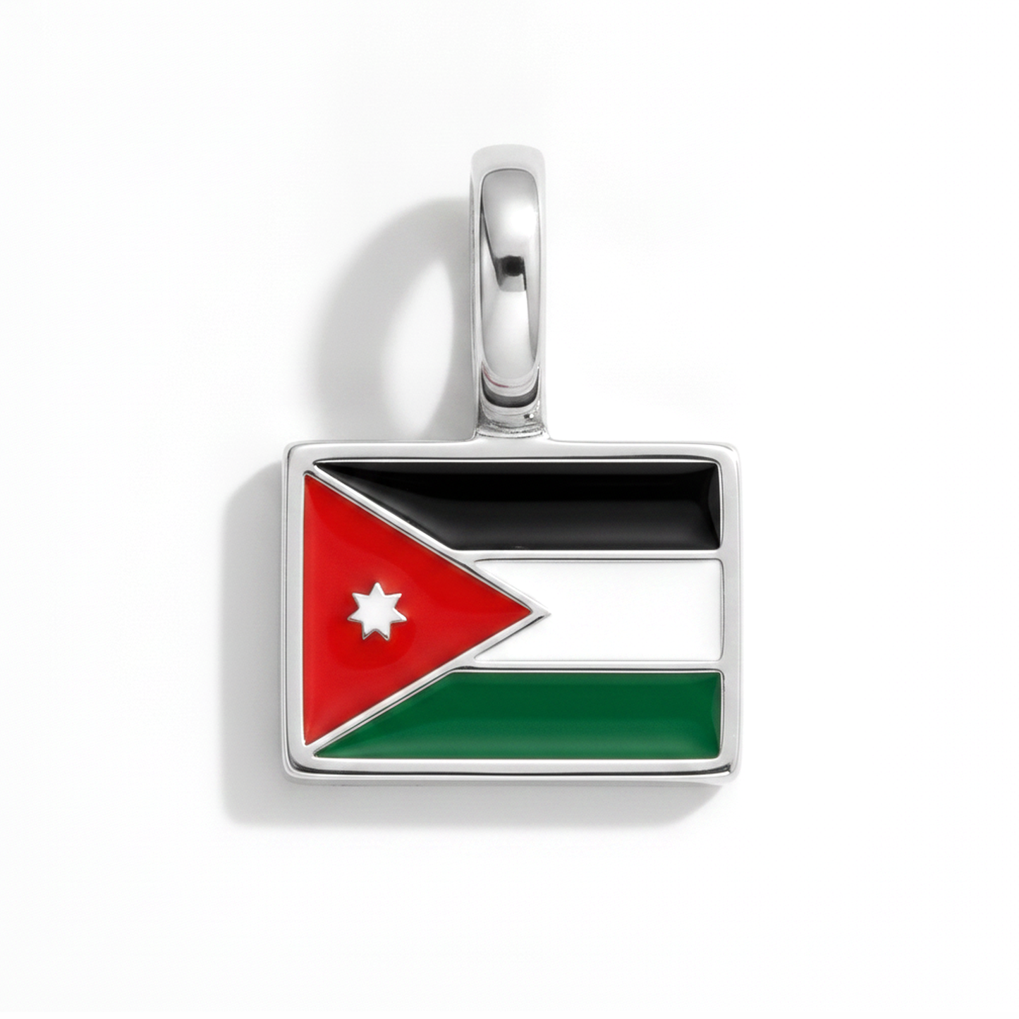Charm - Flagge Eckig – Silber