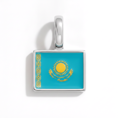Charm - Flagge Eckig – Silber