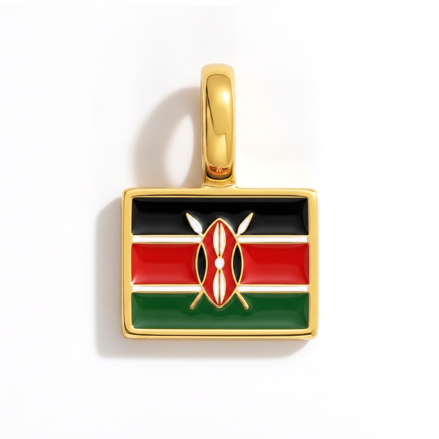 Charm - Flagge Eckig – Gold