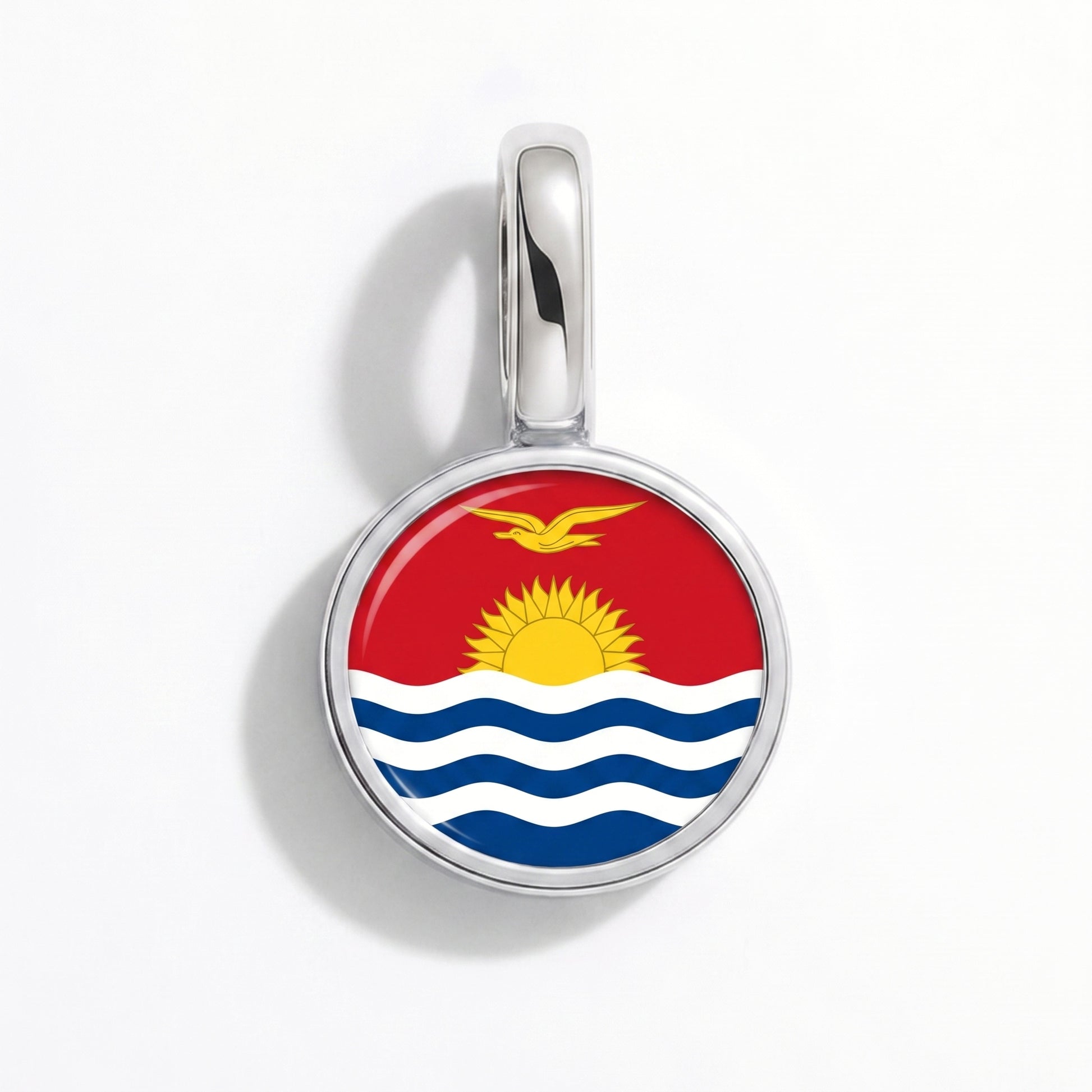 Kiribati Flagge – Charm Silber