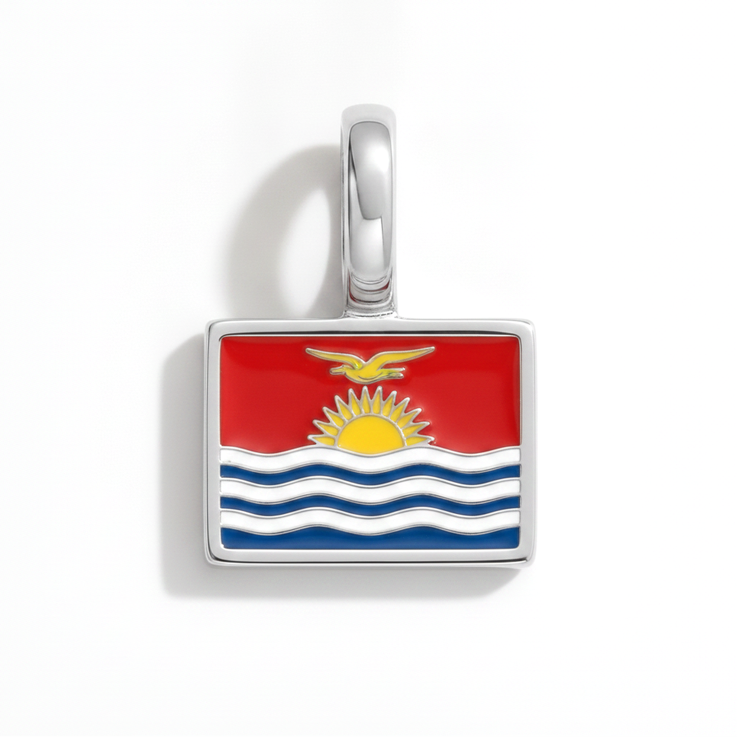 Charm - Flagge Eckig – Silber