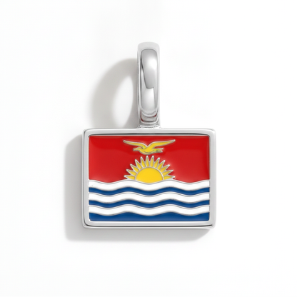 Charm - Flagge Eckig – Silber