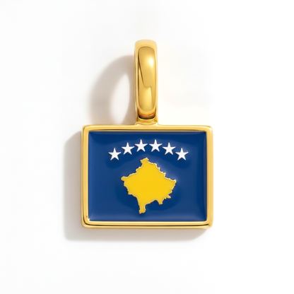 Charm - Flagge Eckig – Gold