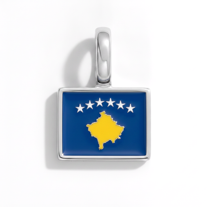 Charm - Flagge Eckig – Silber