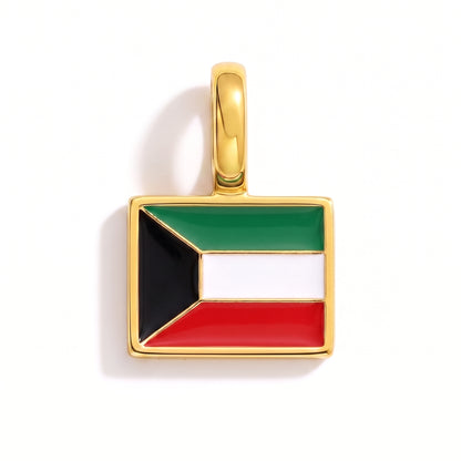 Charm - Flagge Eckig – Gold
