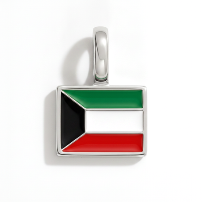Charm - Flagge Eckig – Silber