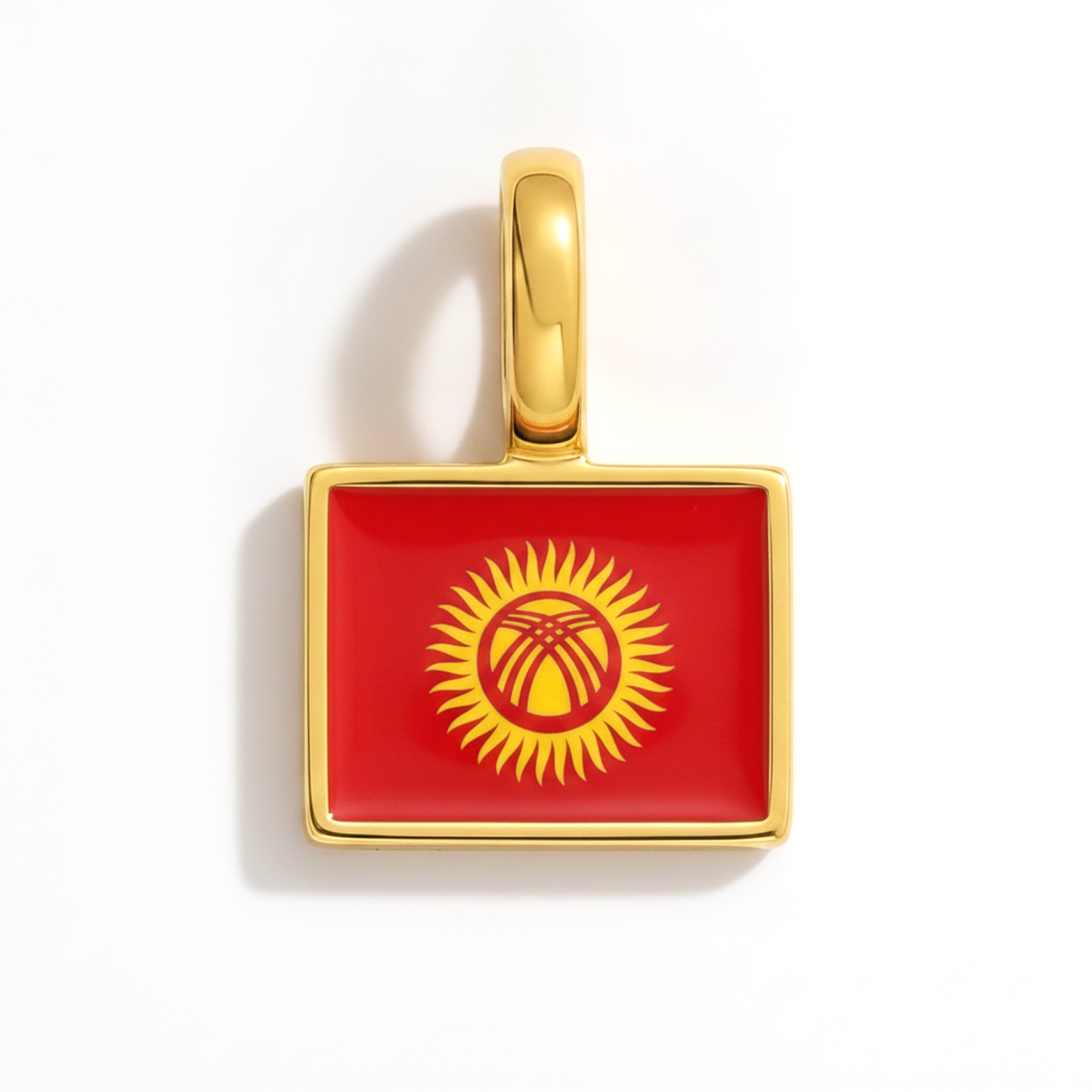Charm - Flagge Eckig – Gold