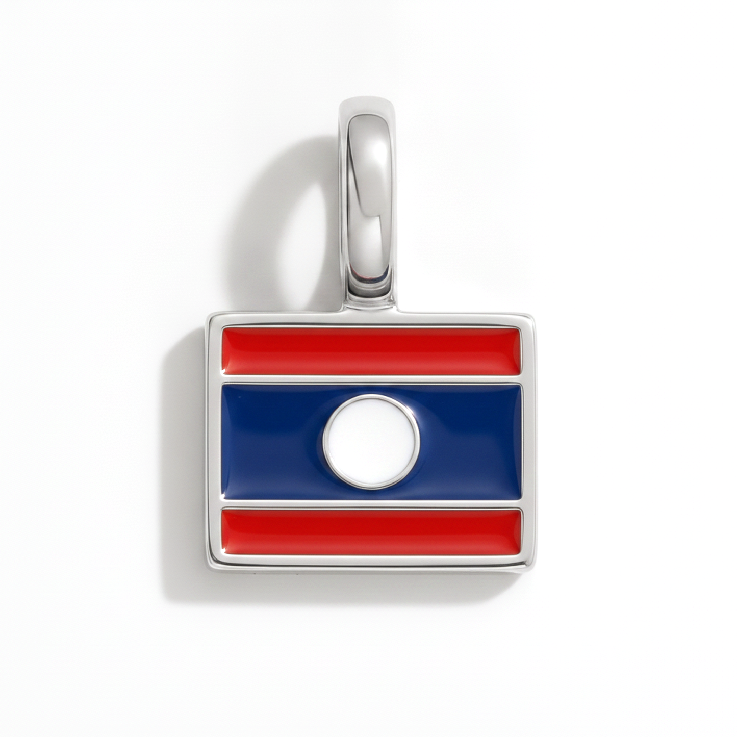 Charm - Flagge Eckig – Silber