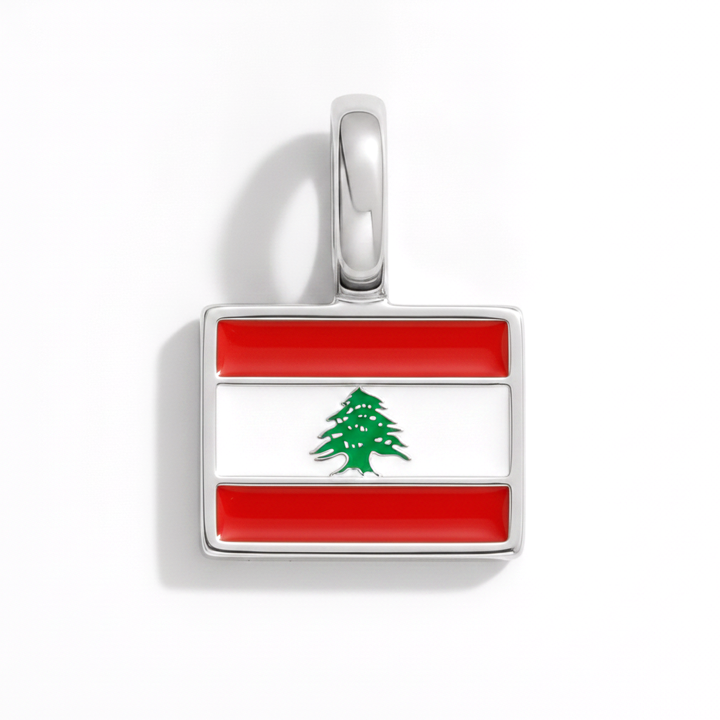 Charm - Flagge Eckig – Silber