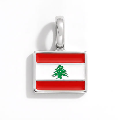 Charm - Flagge Eckig – Silber