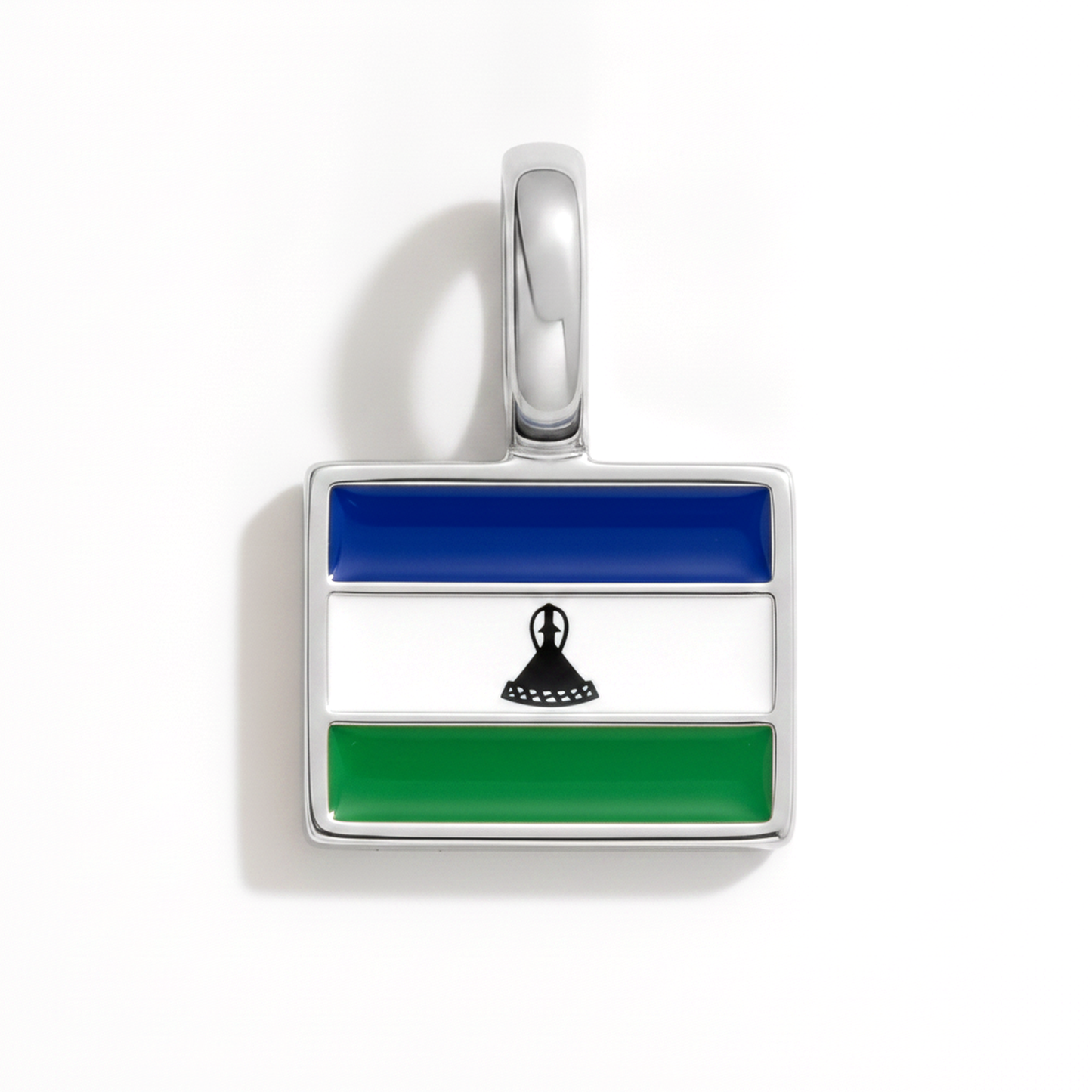 Charm - Flagge Eckig – Silber