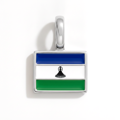Charm - Flagge Eckig – Silber