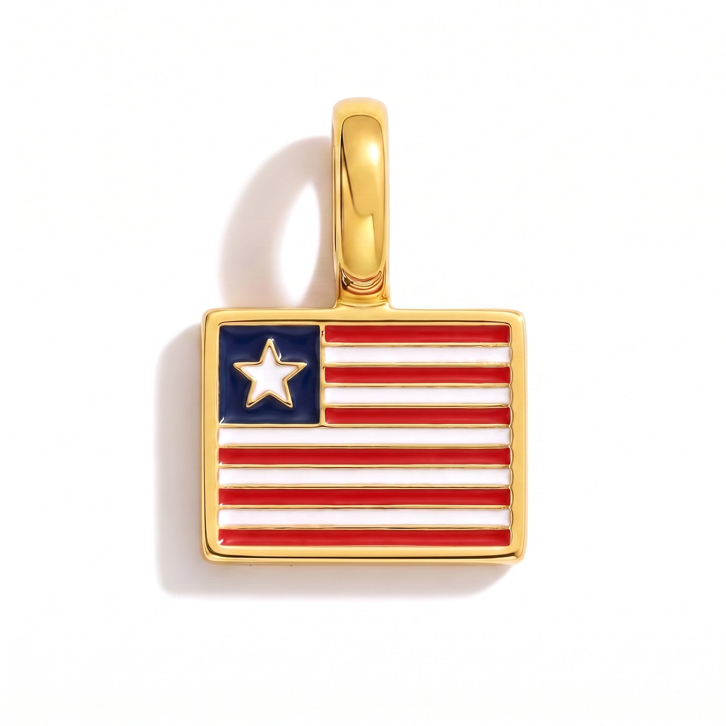 Charm - Flagge Eckig – Gold