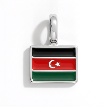 Charm - Flagge Eckig – Silber