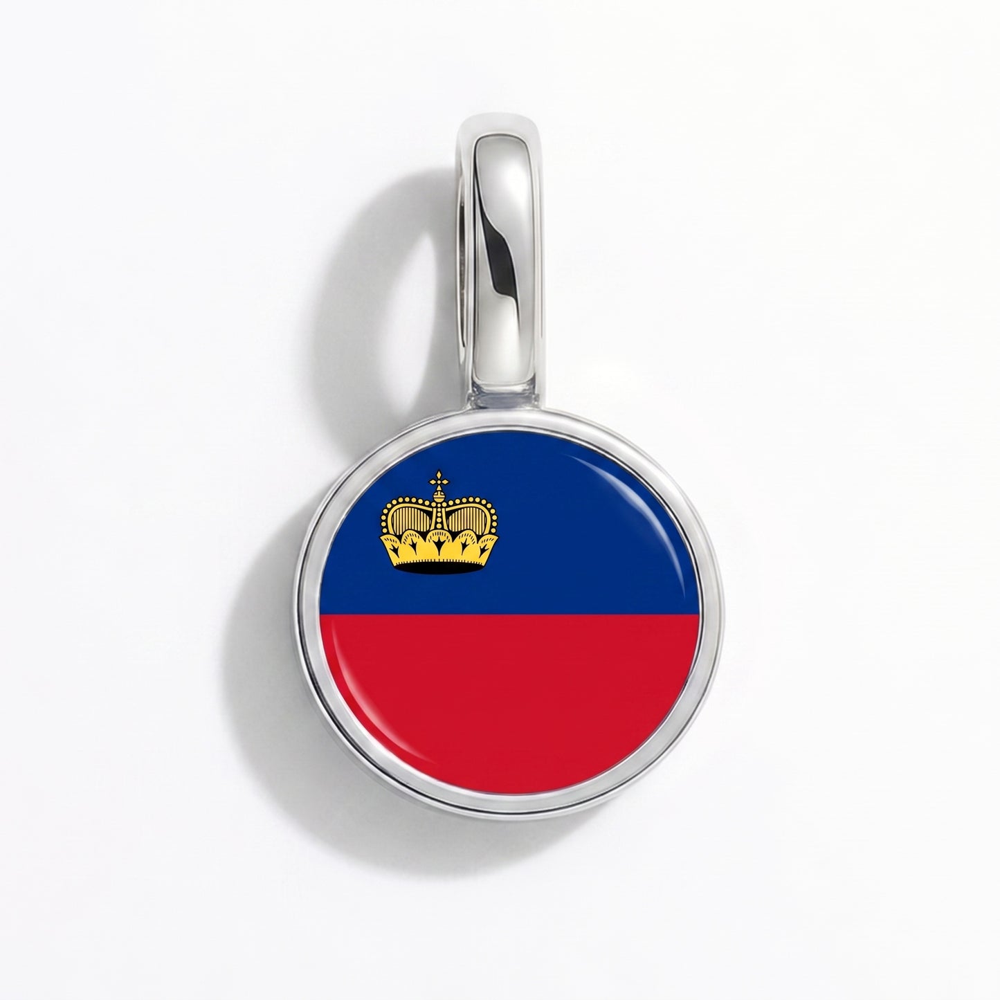 Liechtenstein Flagge – Charm Silber