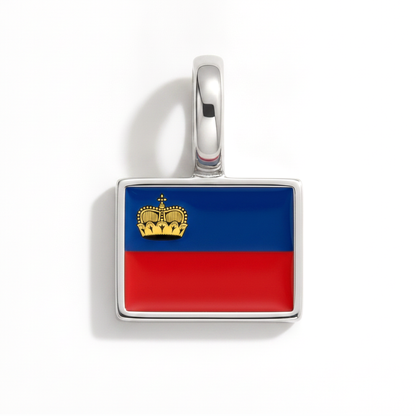 Charm - Flagge Eckig – Silber