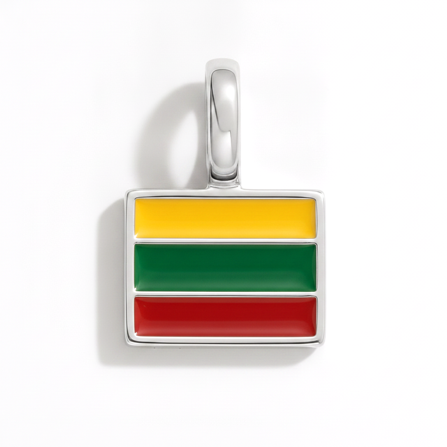Charm - Flagge Eckig – Silber