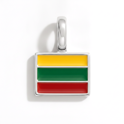 Charm - Flagge Eckig – Silber