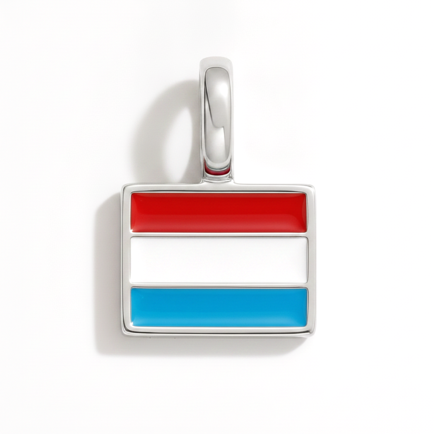 Charm - Flagge Eckig – Silber