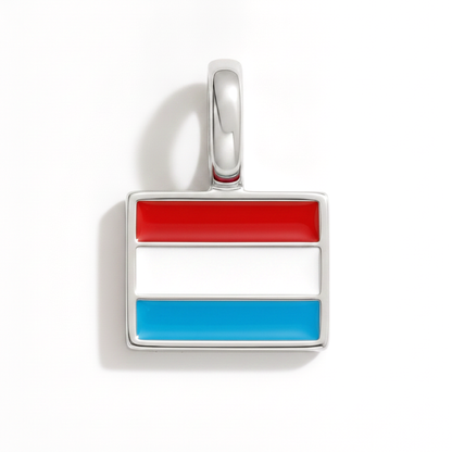 Charm - Flagge Eckig – Silber