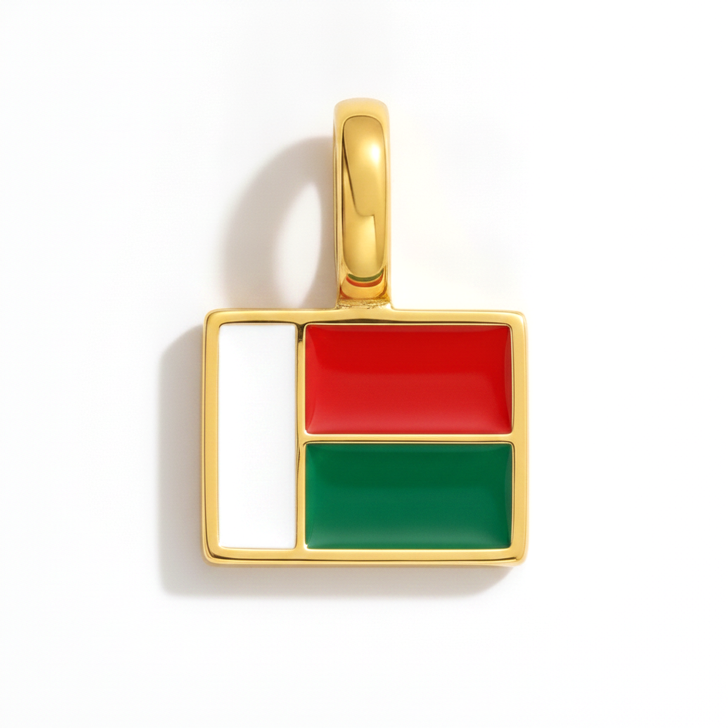 Charm - Flagge Eckig – Gold