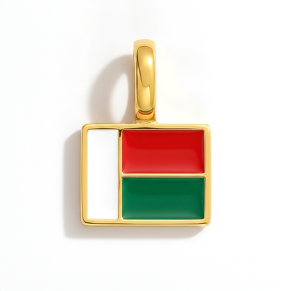 Charm - Flagge Eckig – Gold