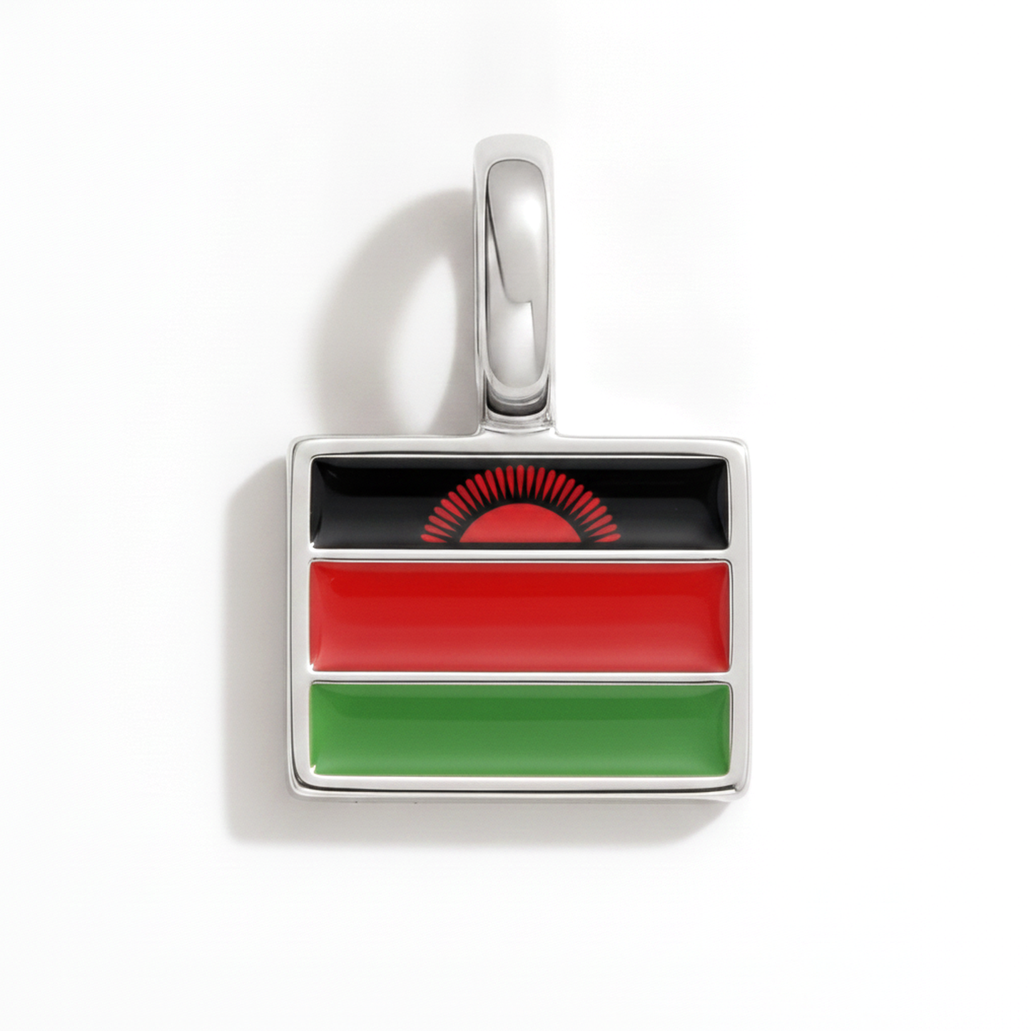 Charm - Flagge Eckig – Silber
