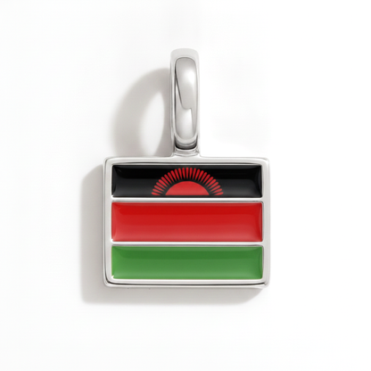 Charm - Flagge Eckig – Silber